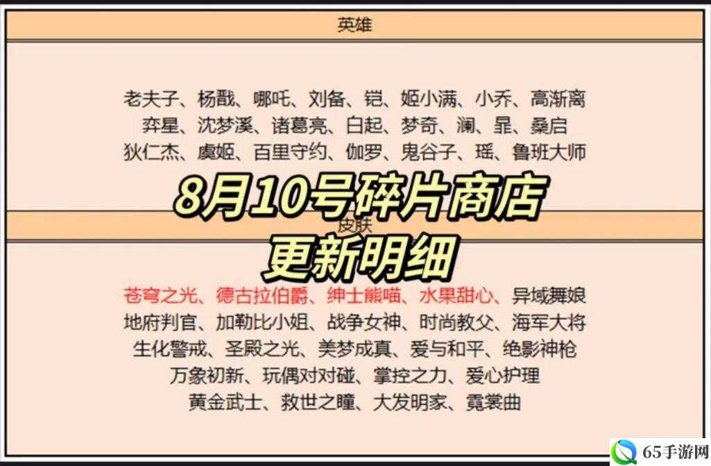 王者荣耀攻略 王者荣耀关于碎片商店的位置 以及碎片的用法解析