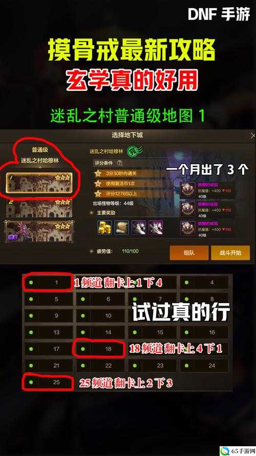 dnf手游骨戒高爆地图攻略及快速刷怪技巧