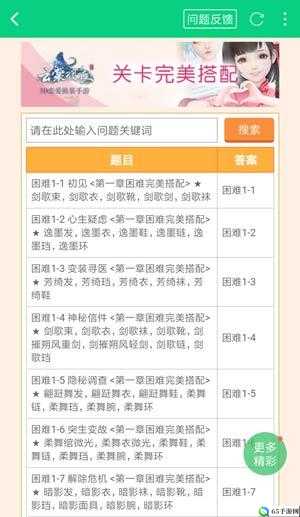 云裳羽衣困难1-5完美通关攻略