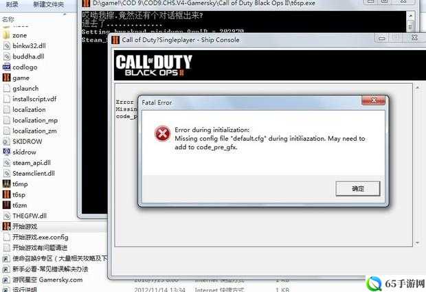 使命召唤9error during initialization问题解决办法