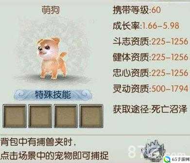 诛仙手游稀有萌狗获取途径介绍