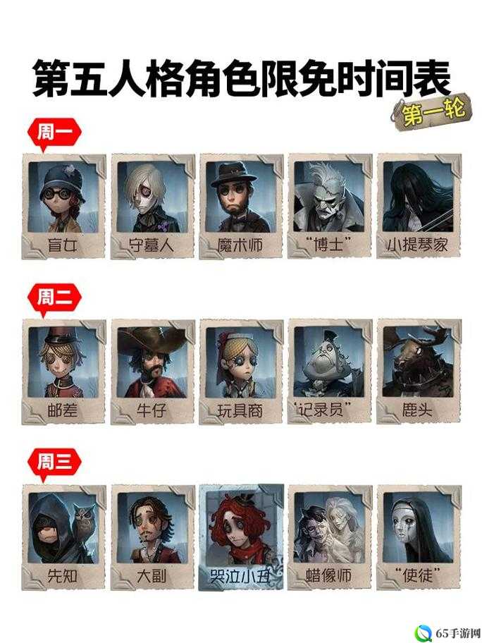 第五人格限免角色可否用于排位